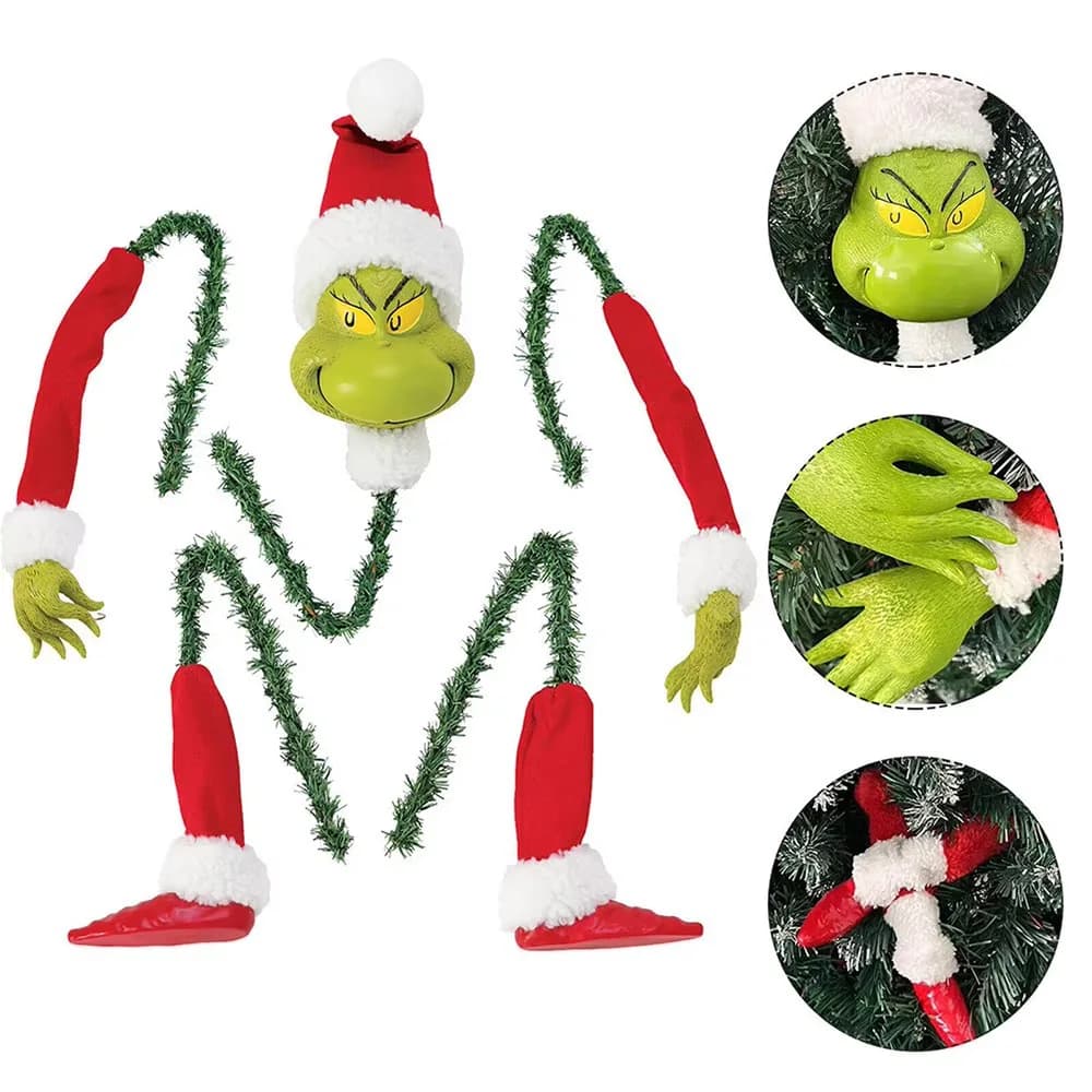5 pezzi di Natale carino elfo bambola ciondolo in peluche albero di Natale ornamento regalo regali di Capodanno festa di Natale decorazione della casa di Natale