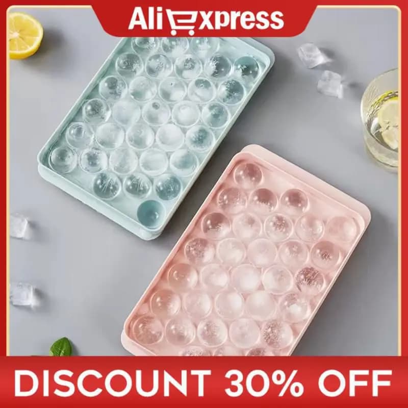 33 Ice Boll Hockey Rotondo Rombo Stampo per ghiaccio Vassoio per ghiaccioli Stampo per cubetti Stampo per whisky Cocktail Stampo fai da te Strumenti per bar Accessori da cucina