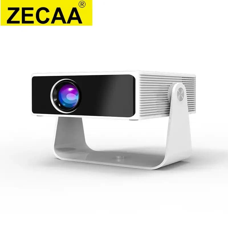 ZECAA Full HD 720P 240 ANSI 4K 2.4G + 5G Dual Band WiFi 6 Android 11 Proiettore portatile Bluetooth 5.4 Smart Home Proiettore intelligente