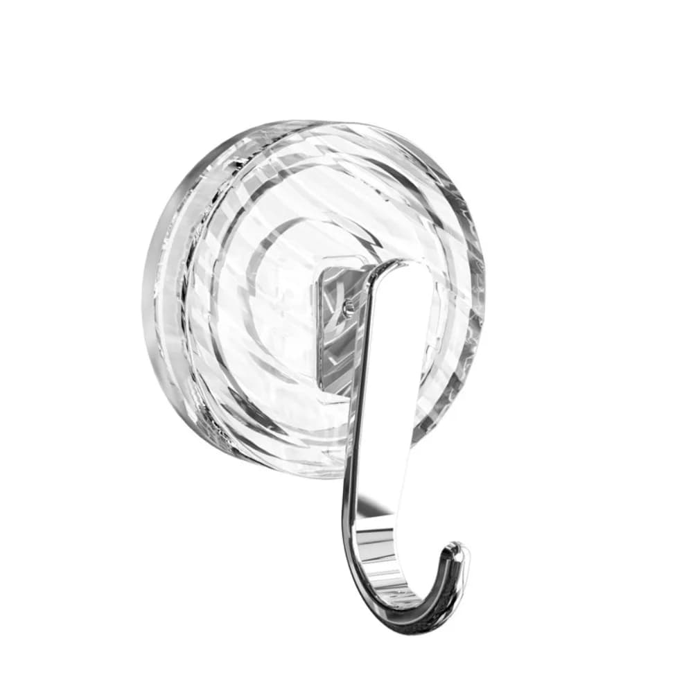 Set di 3 Ganci a Ventosa Resistenti e Impermeabili, Senza Foratura, in Plastica, per Bagno, Rimovibili, Robusti, per Chiavi e Borse, per Ufficio