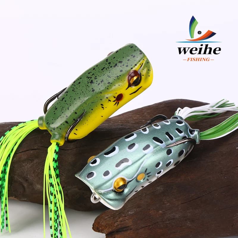 WEIHE 1PC 16g6cm Modifica esca per rana a bocca larga per pesca di pesci neri Attrezzatura per esca per carichi pesanti