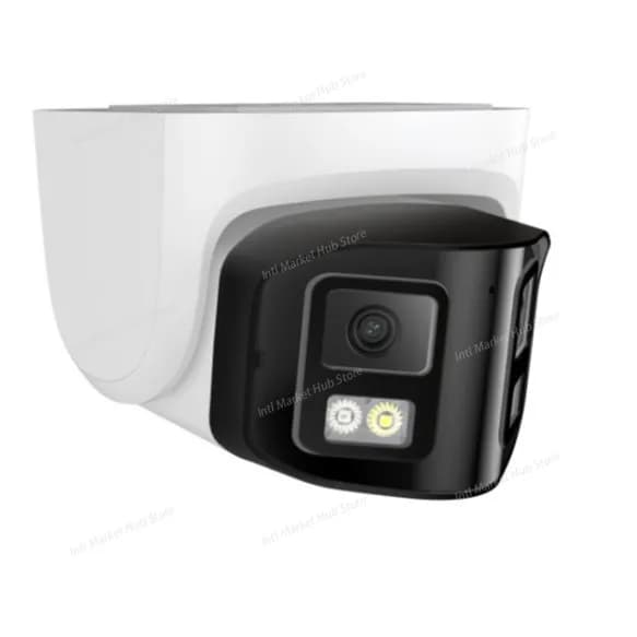Telecamera di sicurezza IP POE a doppio obiettivo da 4 MP con telecamera di rete televisiva panoramica a circuito chiuso da 180 gradi