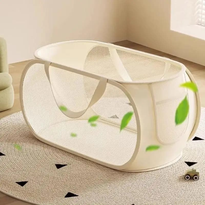 Children's Toys Storage Basket Large Capacity Laundry Basket Multifunctional Children's Dolls Breathable Storage Basket Mesh Bag