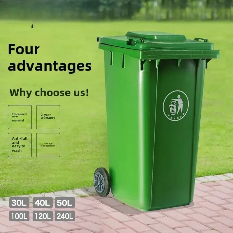 Kitchen Plastic Big Trash Can Recycle Dustbin Food Waste Disposers Wastebasket Cleaning Tools Poubelle De Cuisine Home Appliance