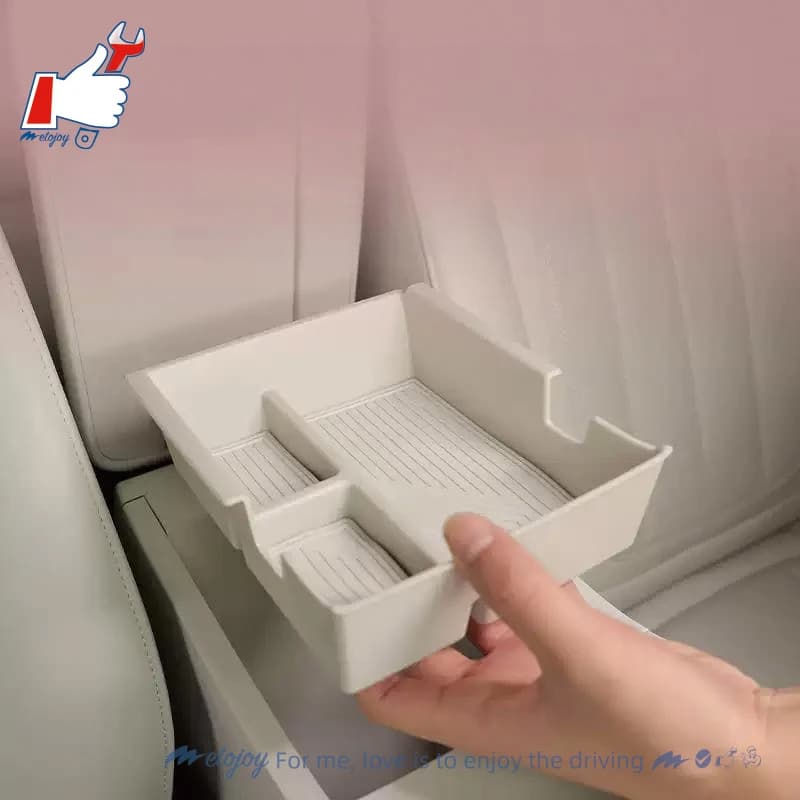 METOJOY For Geely GEOME 2025 ABS Arm Storage Box Personalized Storage Case Behind The Central Console Storage Box