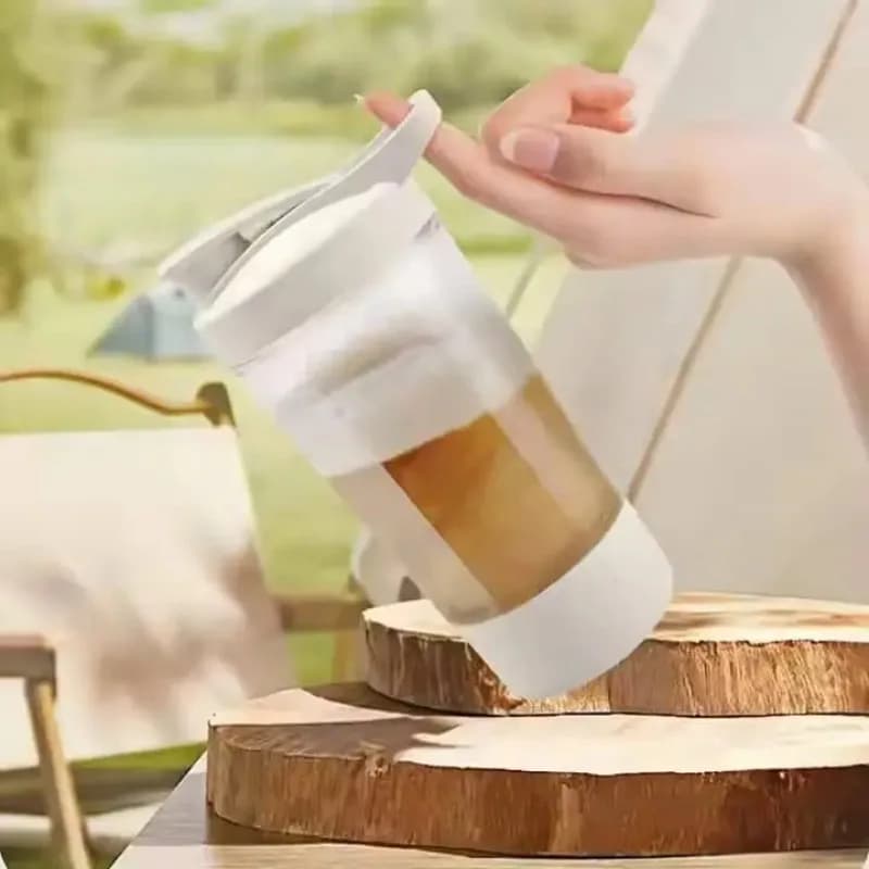 Electric Self Stirring Mug with Scale 15 Oz Protein Powder Milkshake Shaker Bottle USB Charging Shaker Cup BPA Free Water Cup