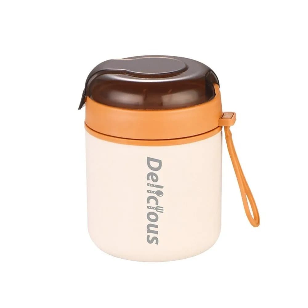 316 Stainless Steel Insulated Soup Cup Sealed with Spoon Food Jars Leakproof Breakfast Cup Thermal Lunch Container
