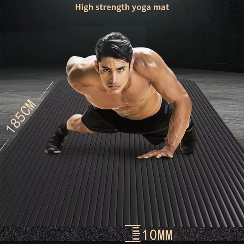 Pilates and Fitness Mat - Gym Mat often for Exercises and Sports185 cm × 90 cm × 1 cm Acoustic insulation and vibration damping Yoga Gym Mat