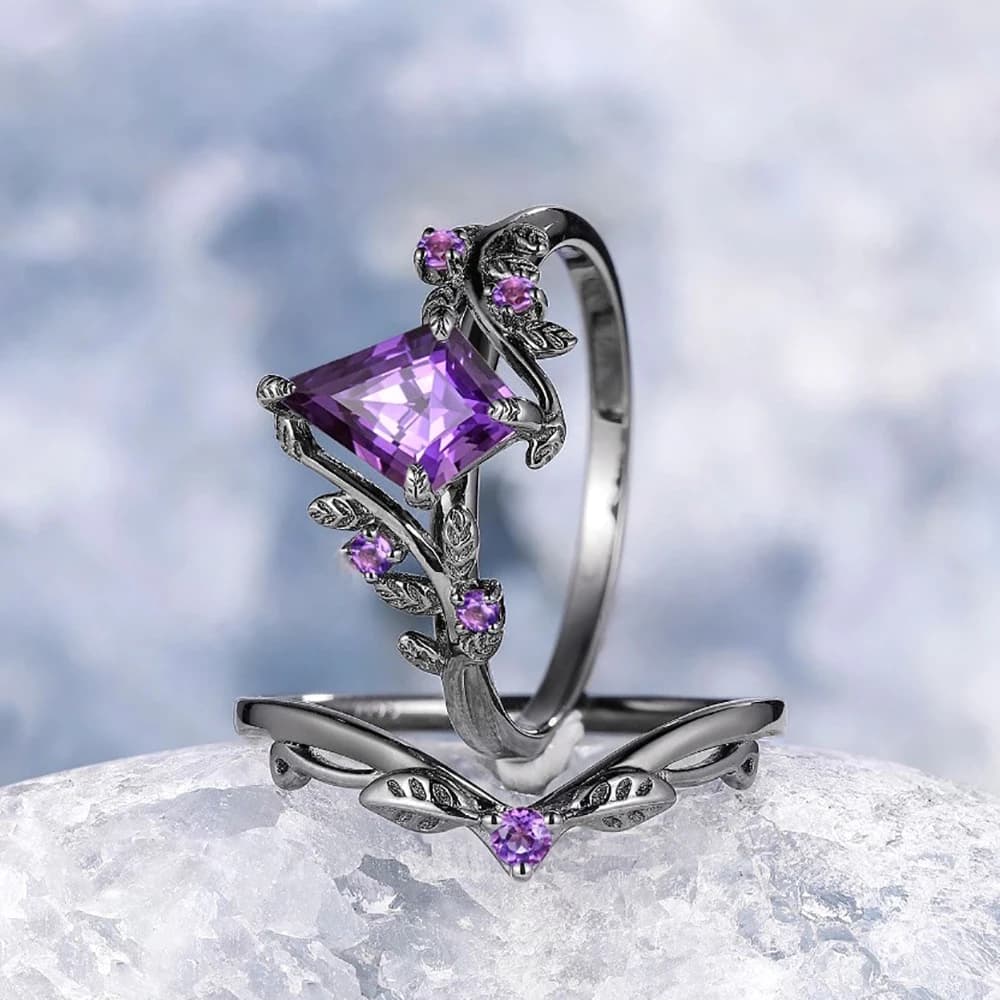 Luxury Zircon Rings For Women Girls Crystal Engagement Wedding Ring Adjustable Party Stainless Stee Finger Rings Jewelry Gifts