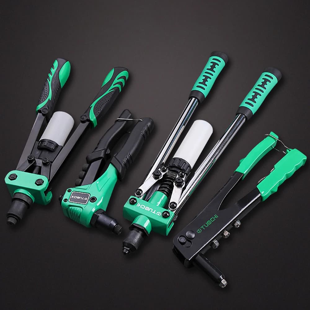 Hand Rivet Gun Set Professional Rivet Nut Riveter Construction Stapler DIY Hand Tool Riveter Tools Embody 50pcs Rivet Nut
