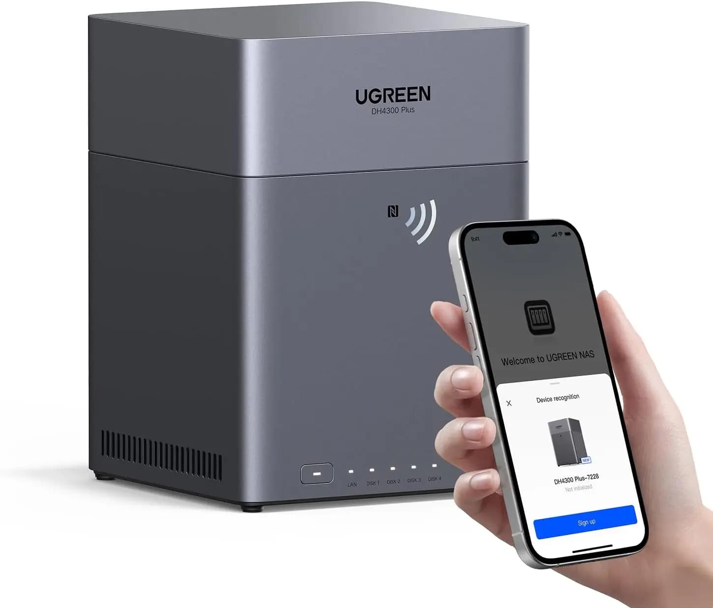 Remote Access, AI Photo Album, System Suitable for Beginners, 8GB RAM LPDDR4X, 2.5GbE, HDMI 4K, Network Storage (Disk)