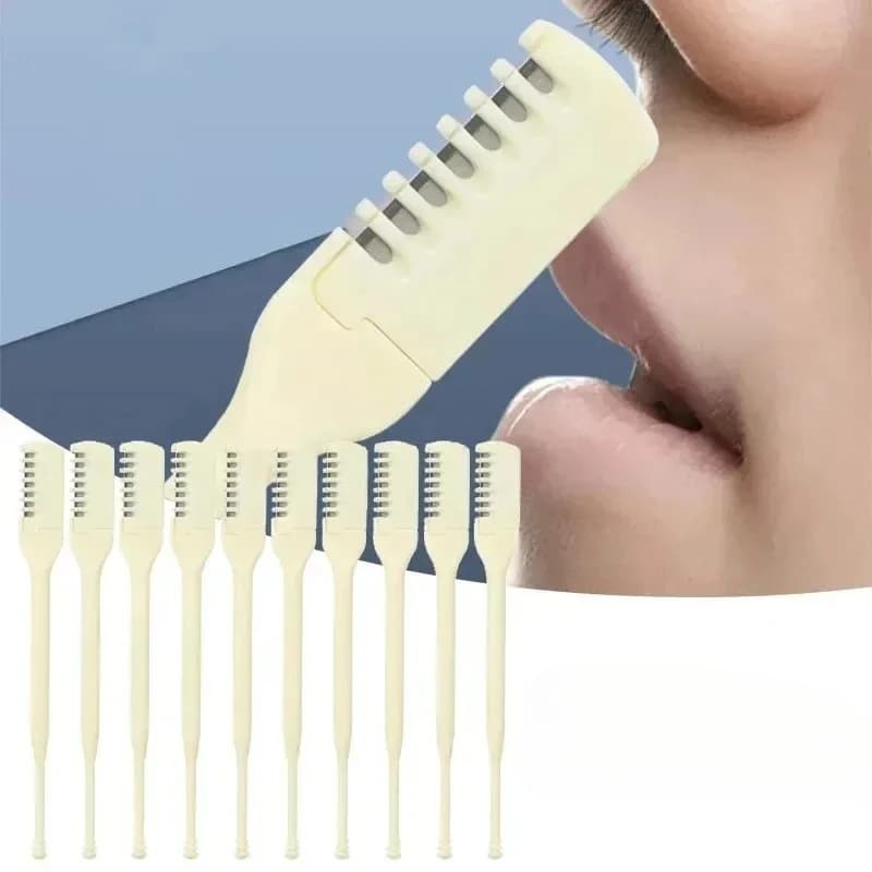 5/10 pezzi Clean and Trim! 360 ° Tagliacapelli per naso rotante, pulizia manuale senza angoli morti, modellamento delle sopracciglia