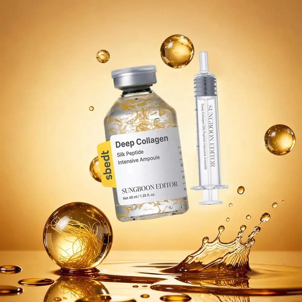 Set di Essenze Liquide al Collagene - Siero Rassodante Anti-Rughe Tipo Ago per Modellare la Pelle, Idratante e Riparatore