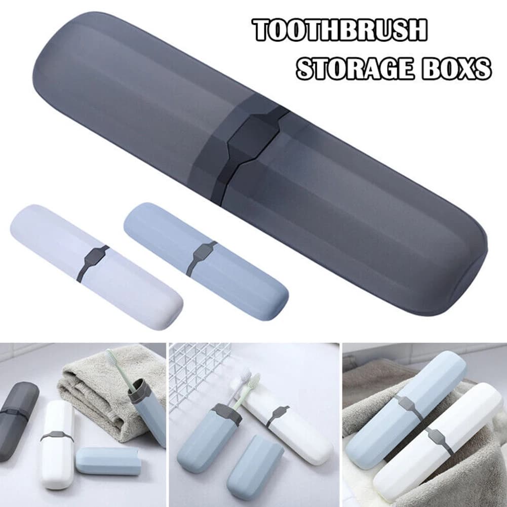 Porta spazzolino scatola organizer portaoggetti dentifricio accessori da viaggio custodia. copertura contenitore bagno regolabile
