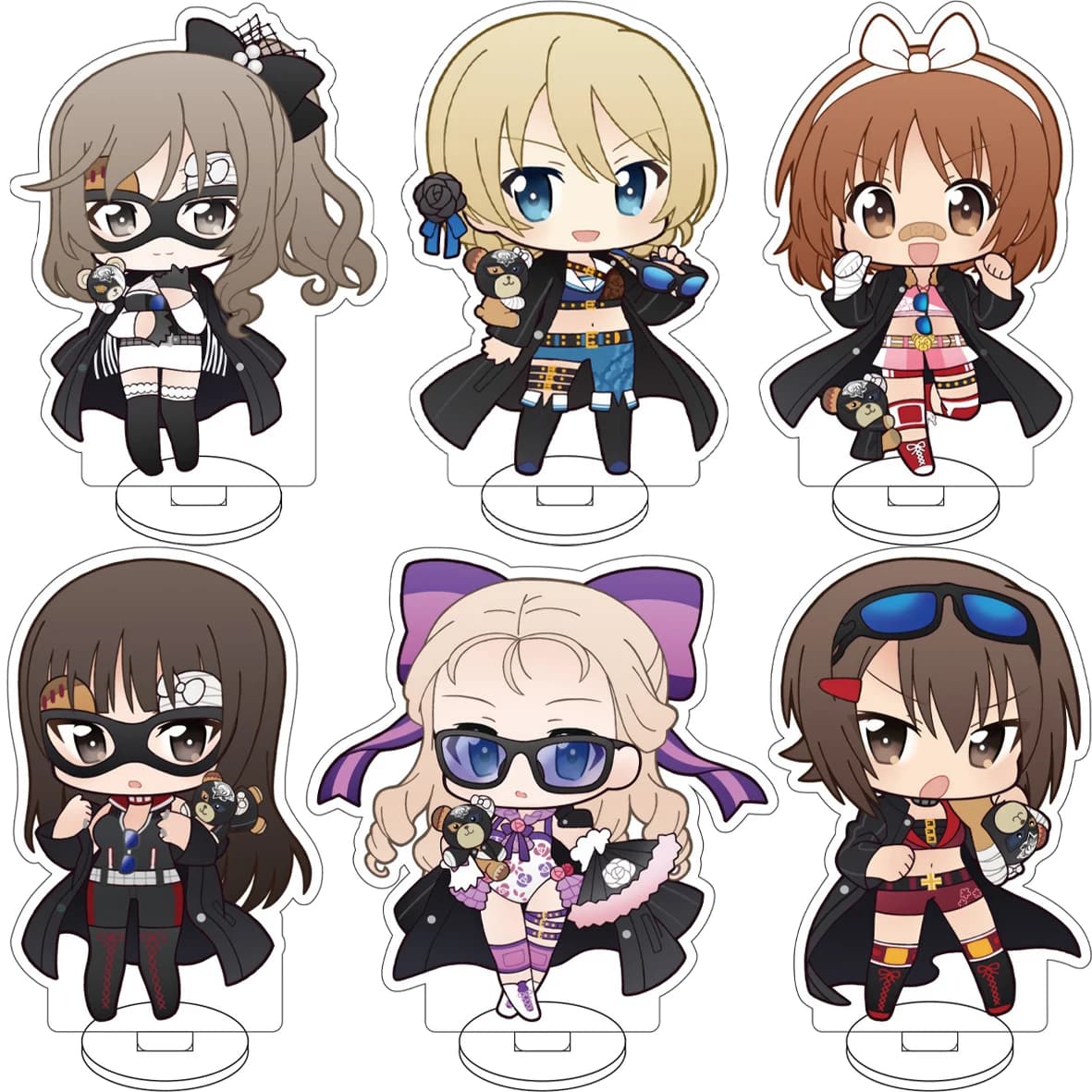 10CM Anime ‌GIRLS und PANZER Cos Nishizumi Miho Takebe Saori Isuzu Hana Arisu Shimada Figure Acrylic Stand Cute Gifts Ornaments