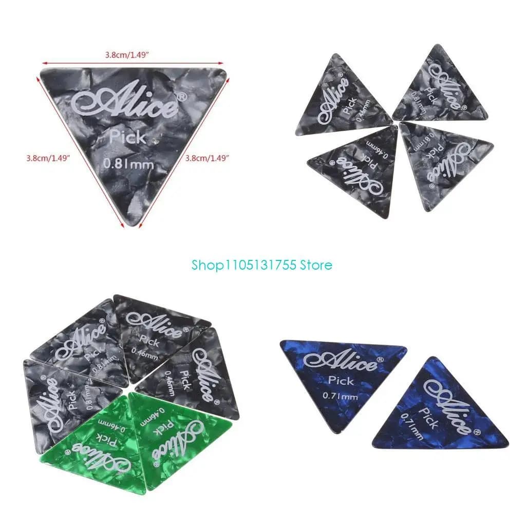 K0EF 12 pezzi Plettri per chitarra in plastica grandi per plettro triangolare Arte astratta Plettri colorati per chitarra Ukule
