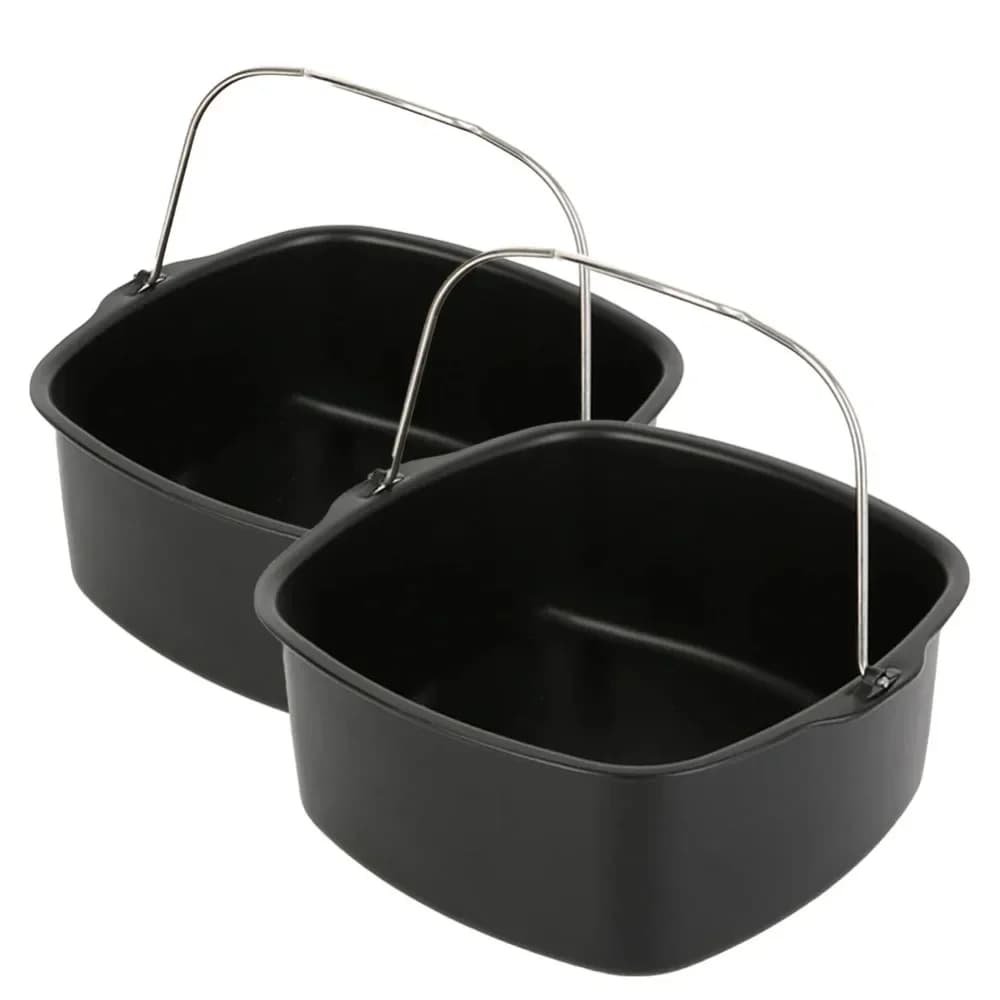 Baking pan for anti-stick air fryer, baking tray suitable for Philips, multipurpose kitchen tool for chips, pizza and dessert