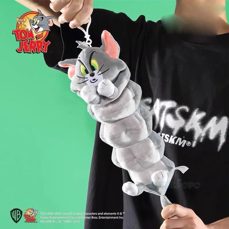 Tom e Jerry Spring peluche portachiavi portachiavi Kawaii Tom Cartoon Plushie farcito Action Figure bambola giocattoli per bambini regalo