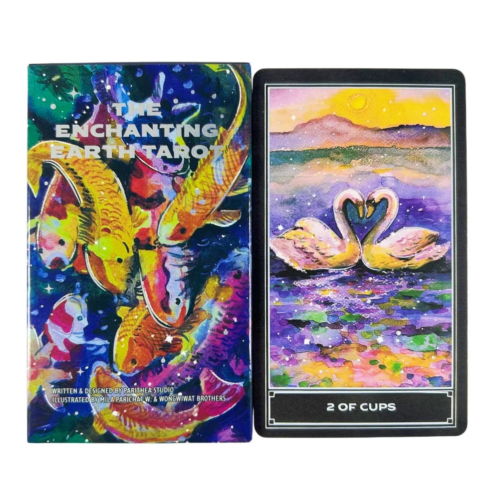 Il misterioso mazzo di carte dei Tarocchi della Terra, edizione divinatoria, gioco da tavolo ispirato alla natura per guida intuitiva e autoconoscenza
