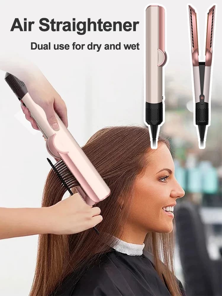 Hair and hair dryer 2 in 1 for wet and dry hair, iron for heating hair for quick drying and smoothing, for hairstyles