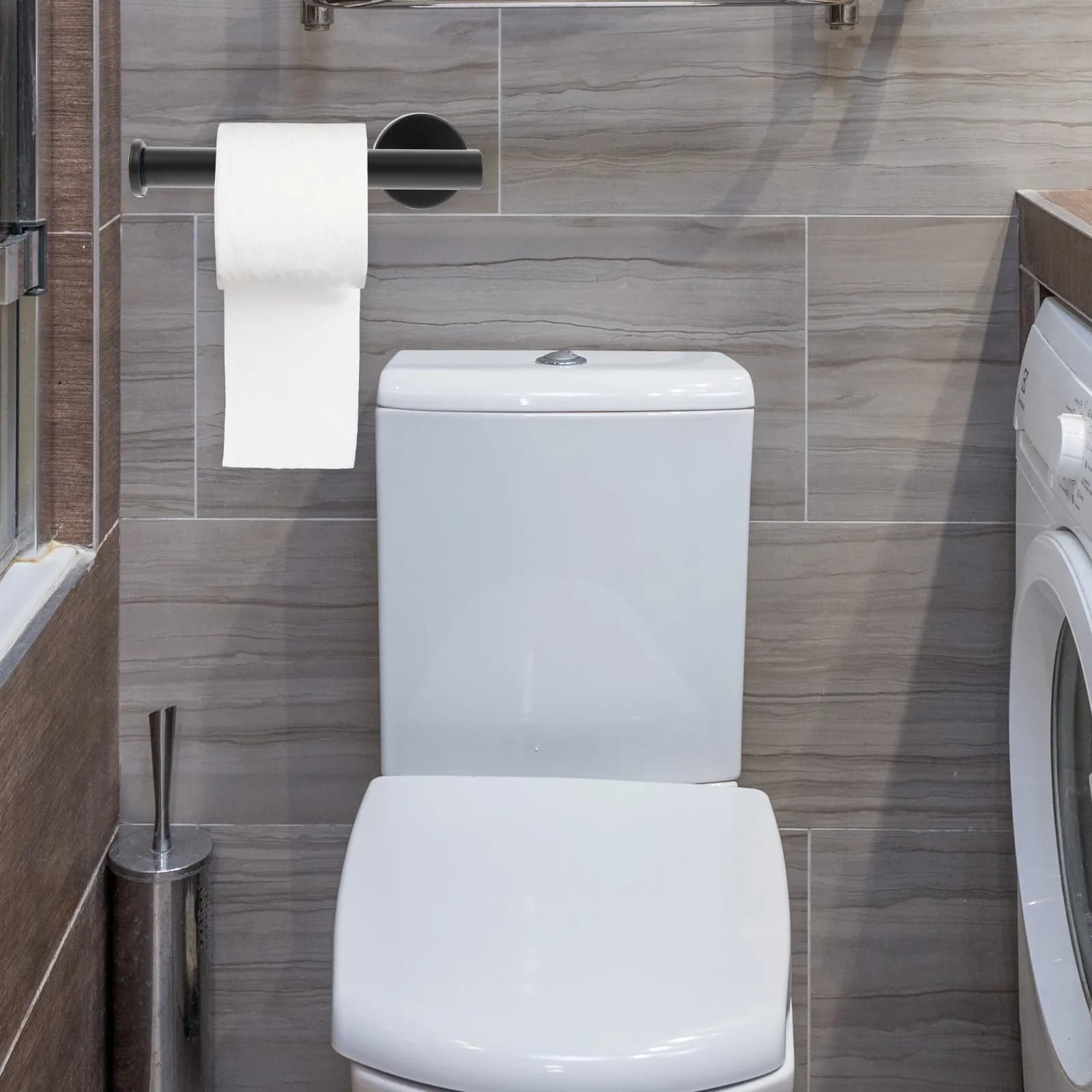 Portasciugamani in acciaio inossidabile da 2 pezzi, resistente all'usura, multiuso, per bagno, cucina, WC, portasciugamani da parete
