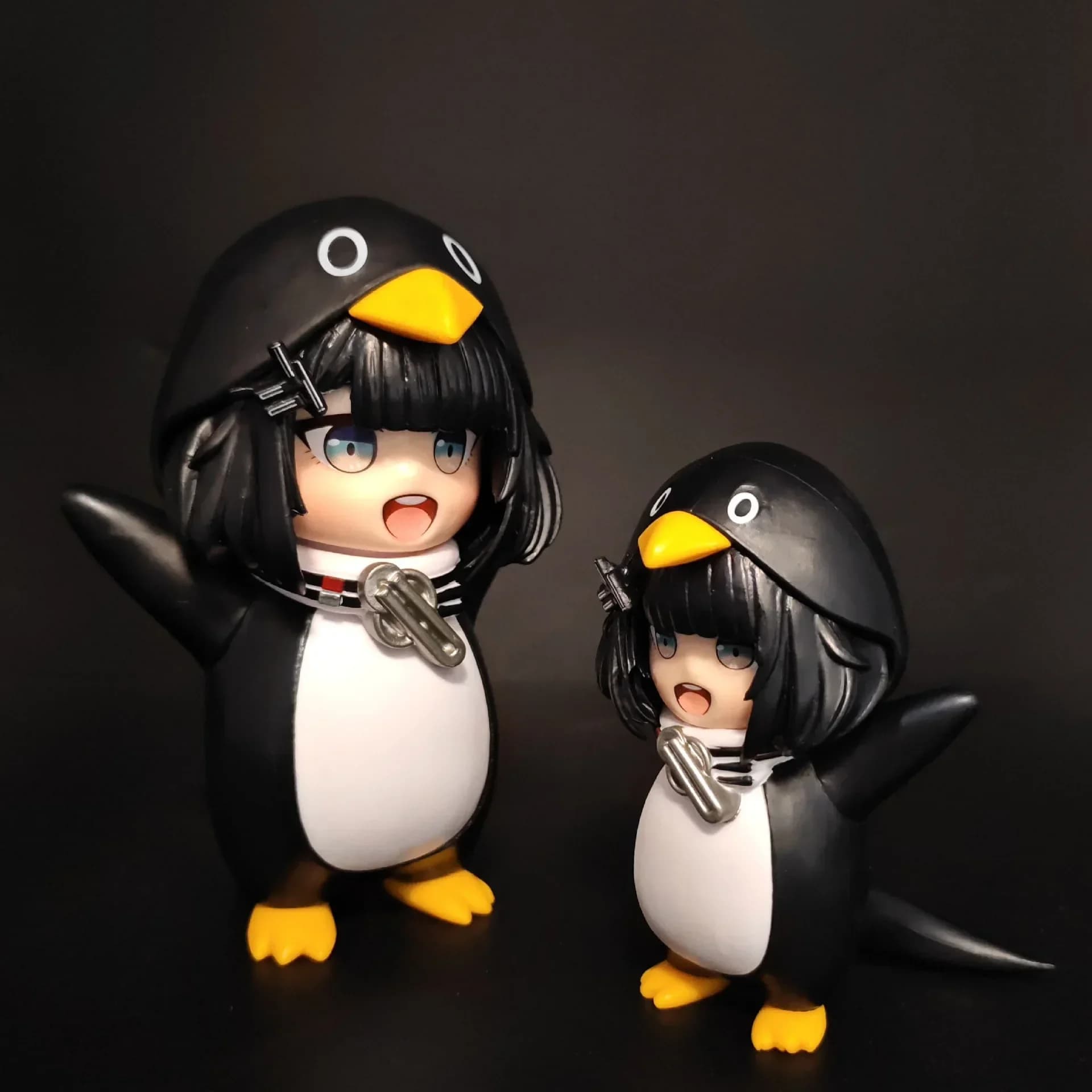 Nuova Figurina Anime di Ragazza Pinguino, Modellino Kawaii da Collezione, Decorazione da Scrivania, Regalo di Compleanno per Fan