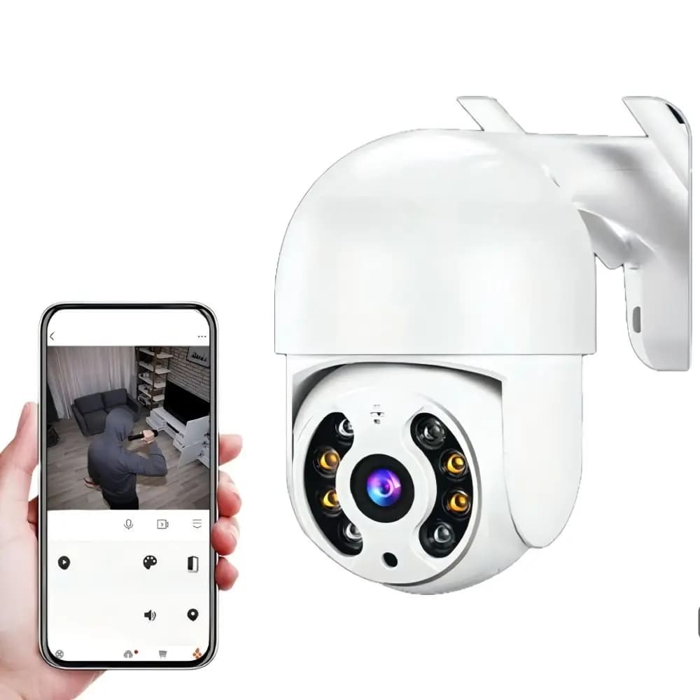Wireless Indoor CCTV Security Camera Full Resolution 2.4G WiFi Auto Tracking Night Vision Two-Way Audio Motion Detection Home St