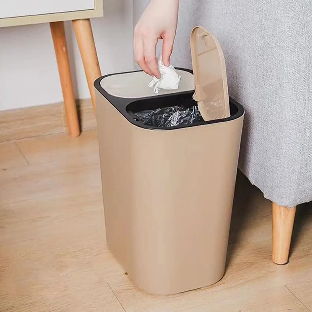 Pattumiera doppia pattumiera a doppio scomparto pattumiera a secco e bagnata pattumiera classificata pattumiera scatola della spazzatura
