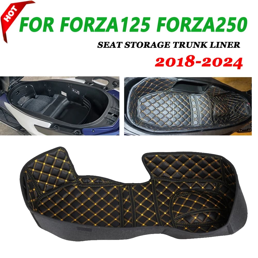 Scatola portaoggetti sedile in pelle bagagliaio posteriore Cargo Liner per HONDA FORZA125 FORZA250 FORZA NSS 125 250 2017 - 2023 Accessori moto