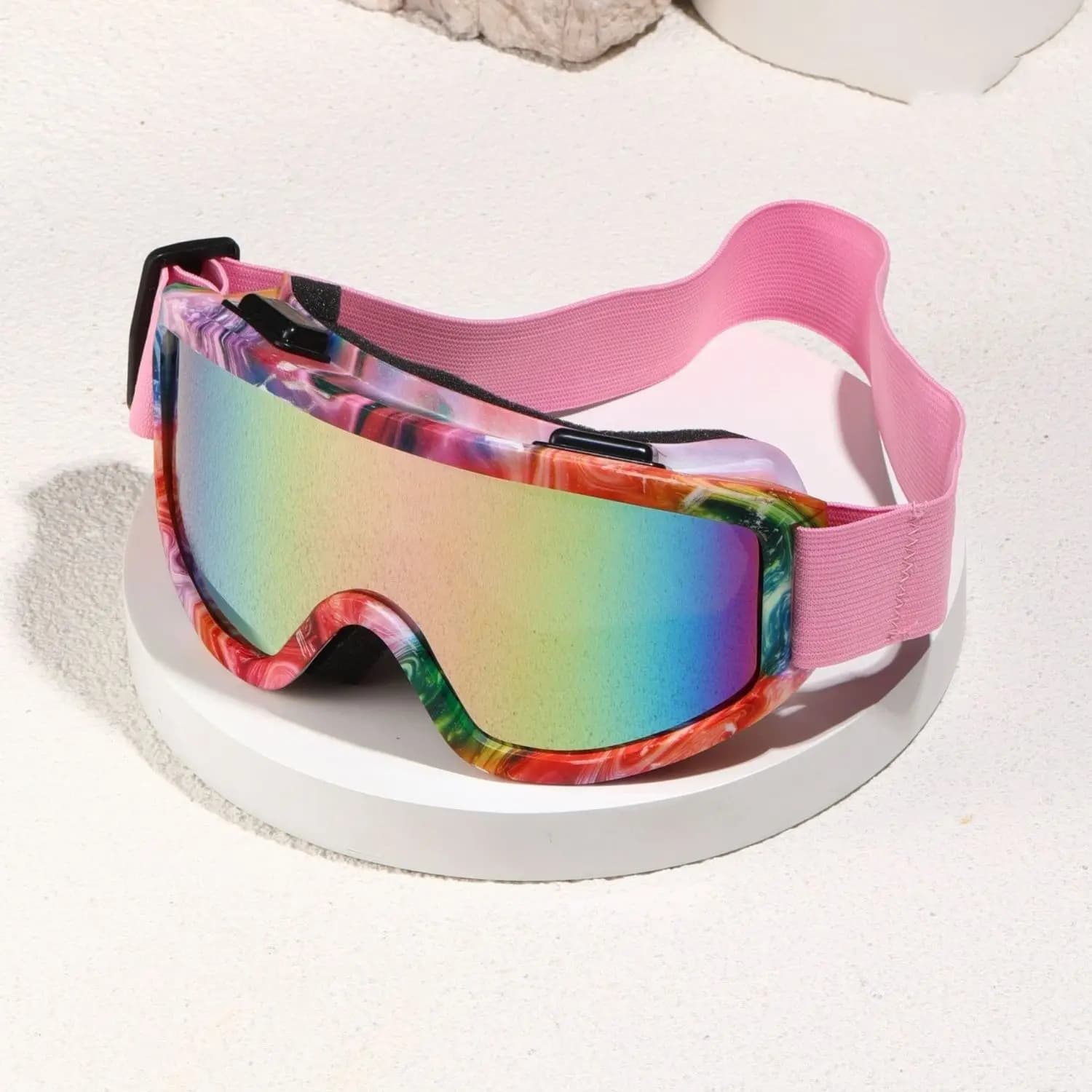 Occhiali da sci Occhiali da snowboard UV400 con lente visone notturna Uomo Donna Adolescente Miglior regalo per Natale e Capodanno