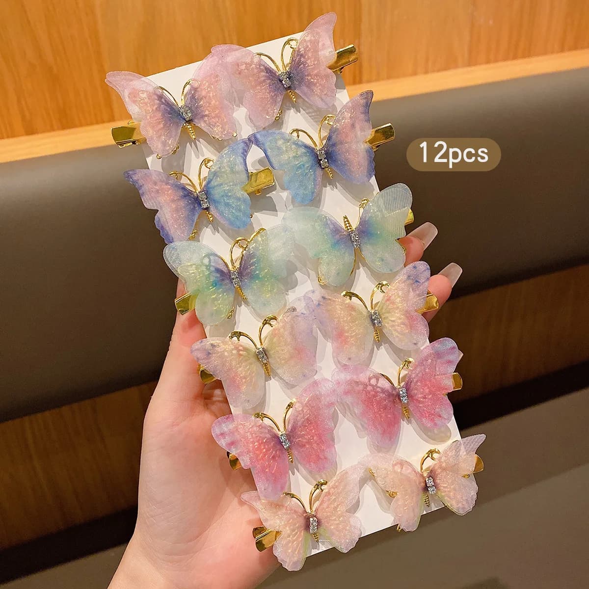 12 Sweet Wind Butterfly Hair Clips Cute Hair Clips Suitable for Daily Use Hair Accessories