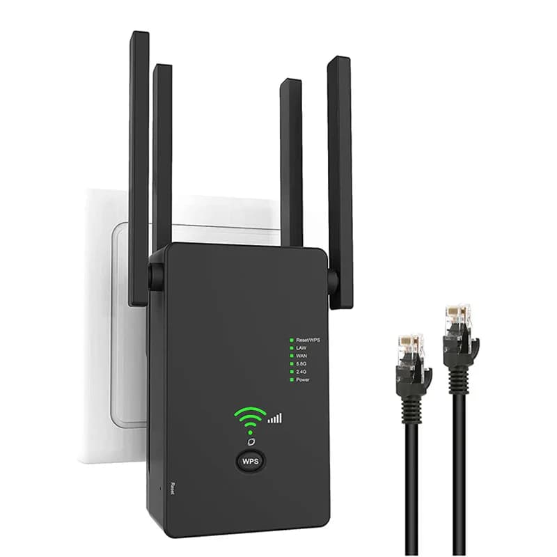 Wireless 2.4G 5G WiFi Extender/Router/AP AC1200 Dual Band Ripetitore Segnale AC Lungo Raggio 1200Mbps Punto di Accesso Wi-Fi