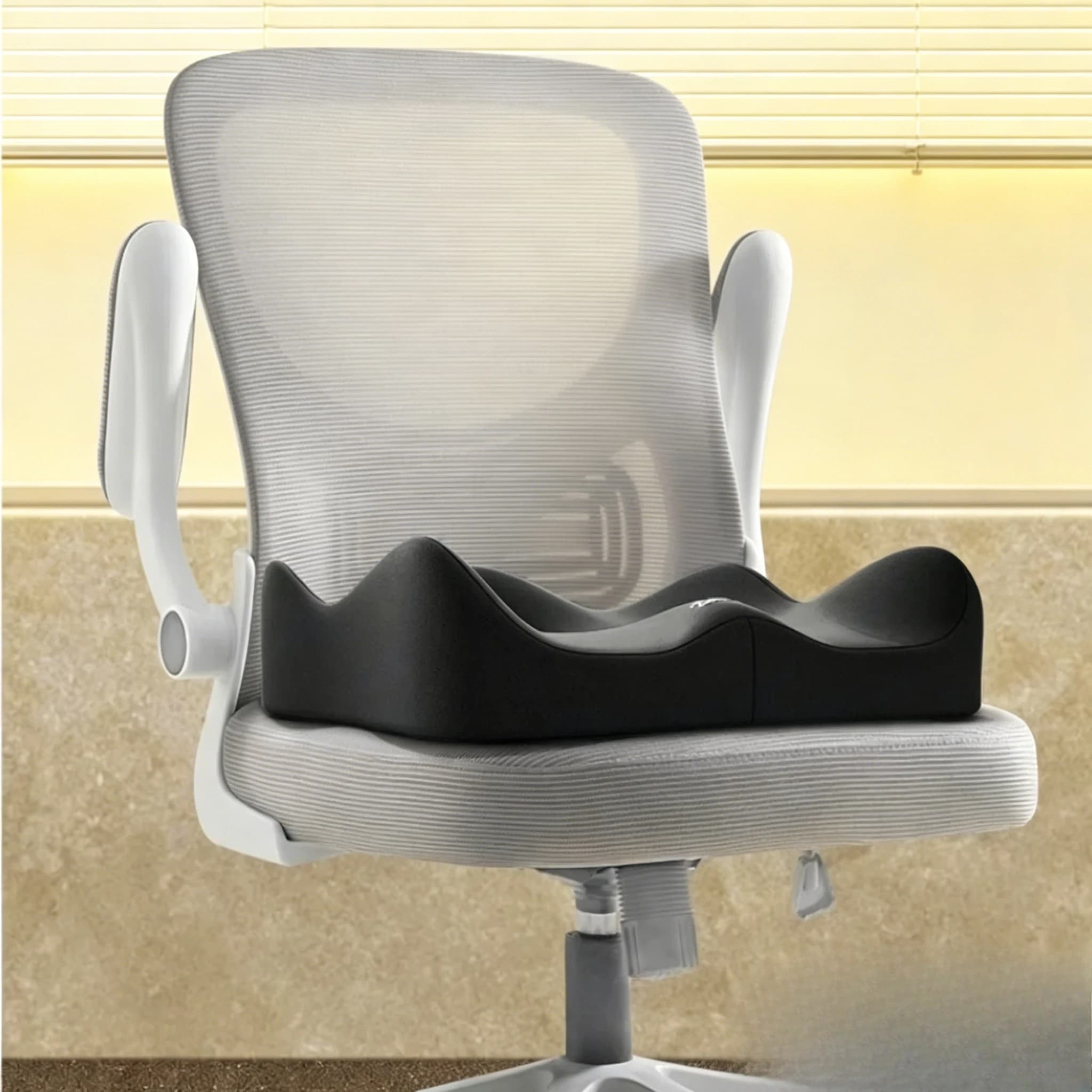 For Car Office Home Chair Universal 3D Ergonomic Memory Foam Seat Cushion Washable Polyester Soft Hip Support