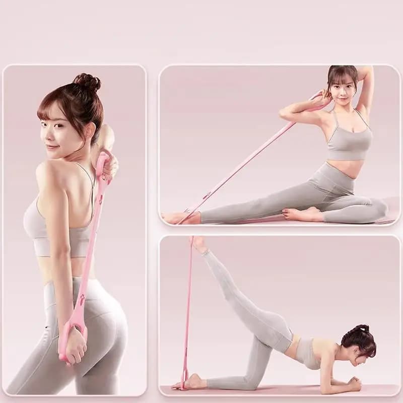 Tensile strength for chest 8 shape elastic resistance rod Reusable hands handle portable training equipment for arms neck