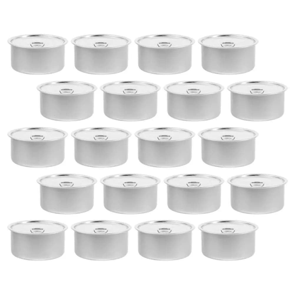 20Pcs Easy Open Aluminum Can Self Seal Tin Containers Airtight Food Storage Snack Jar Coffee Tea Pet Food Packaging