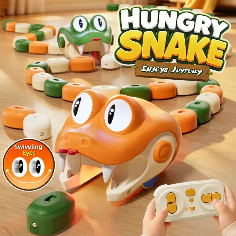 Remote Control Hungry Snake Toys for Kids Two Speed Regulation Children Battle Games Electric RC Toy Birthday Christmas Gifts