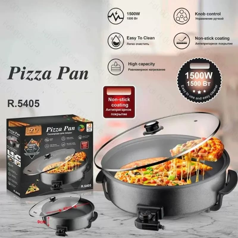 2026 For Cross Border EU Plug Multifunctional Pizza Maker Electric Frying Pan Hot Pot Non Stick