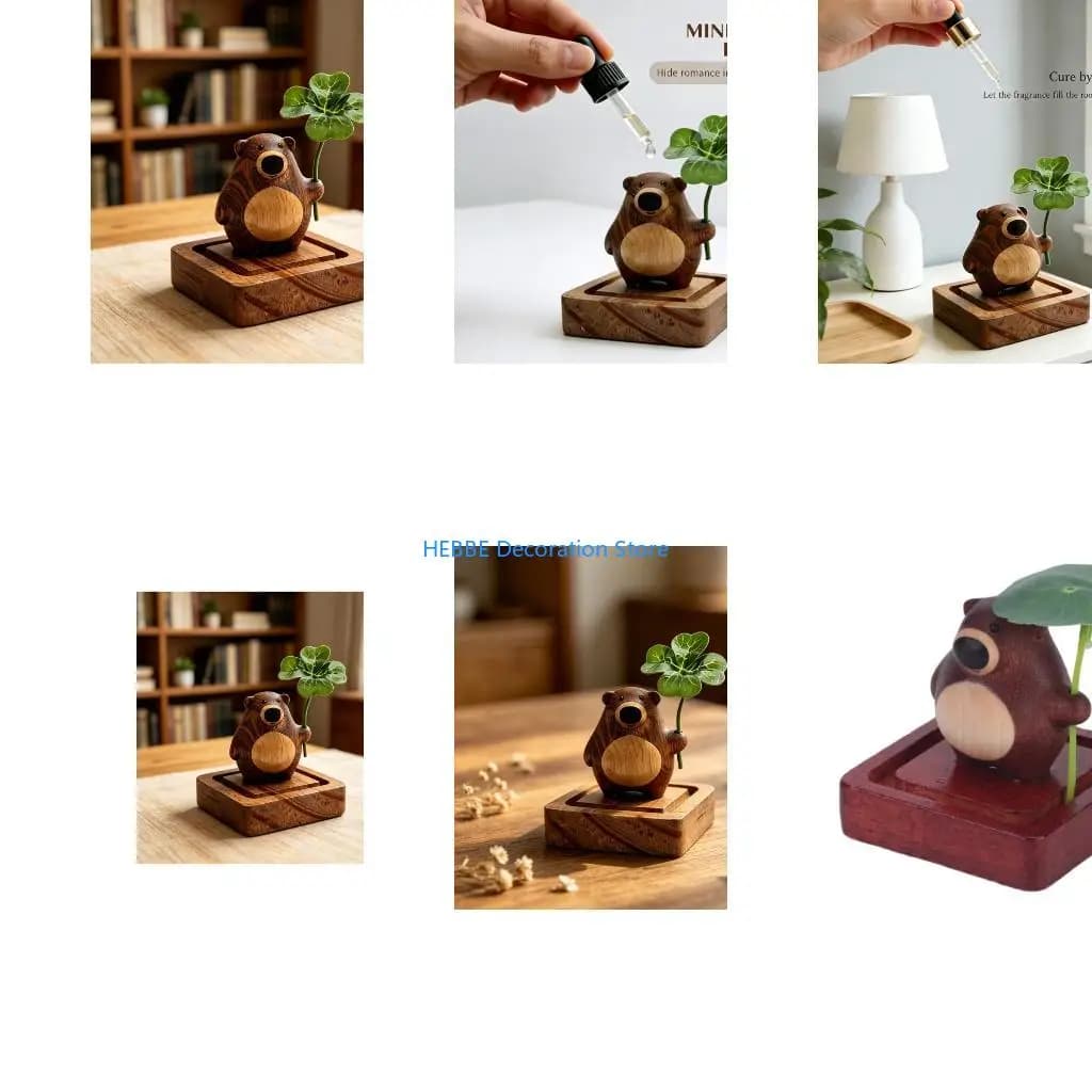 B0KC Wooden Essential Oil Diffuser,Aromatherapys Diffuser for Home,Office,Car Yogas