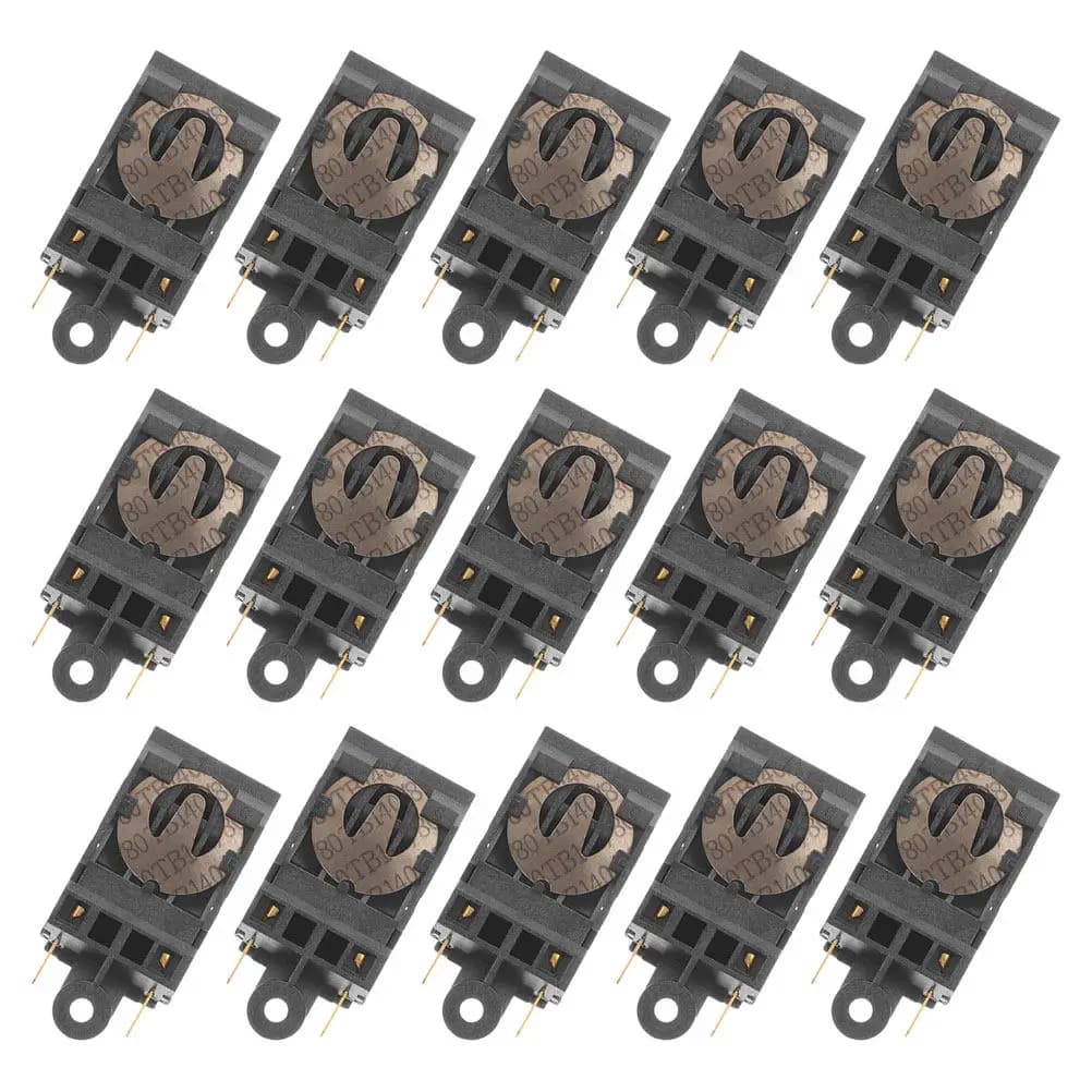 15Pcs Boiler Thermostat Switch Electric Kettle Temperature Control Replacement Part Shut-Off Copper Points 250V