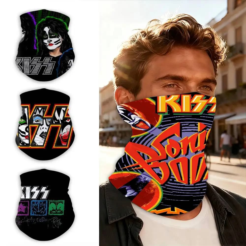 K-KISS Band Sciarpa per il collo per sport all'aria aperta, copertura antivento per il viso, utilizzo multiuso per equitazione, escursionismo, sci