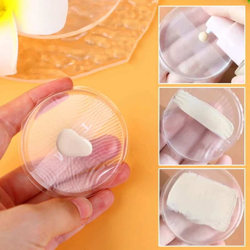 △ Soft Silicone Gel Powder Puff Sponge For Cosmetic Face Foundation BB Cream No Powder Eating Powder Cosmetic Puff Makeup Tools