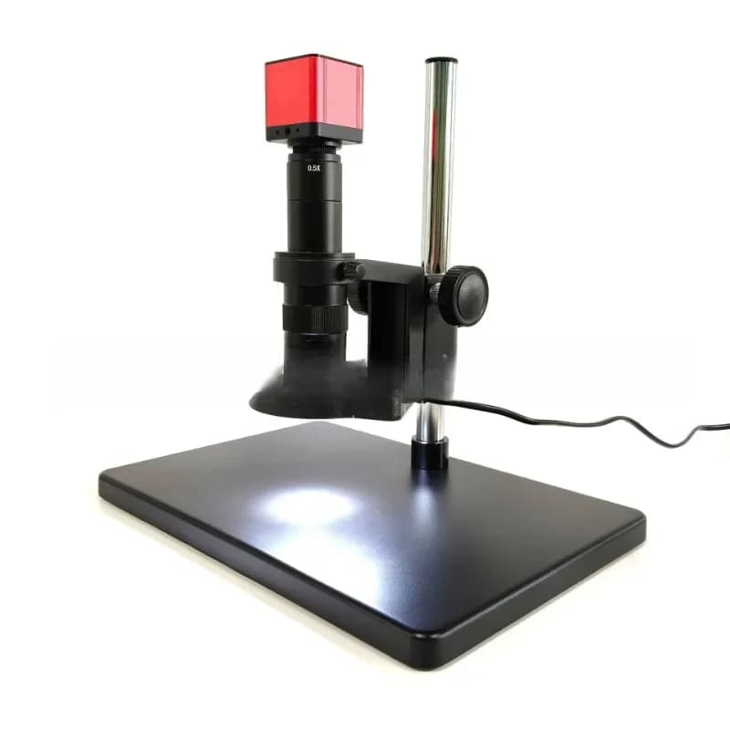 Microscopio elettronico ad alta definizione per ispezione PCB, riparazione prodotti, rilevatore HDMICCD, lente d'ingrandimento