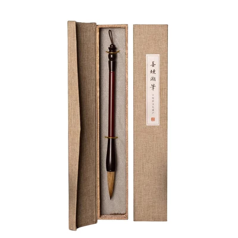 Golden Fox Hair Brush Professional Grade Calligraphy Study Four Treasures Set Regular Script Running Script Pen Ink Paper Inksto