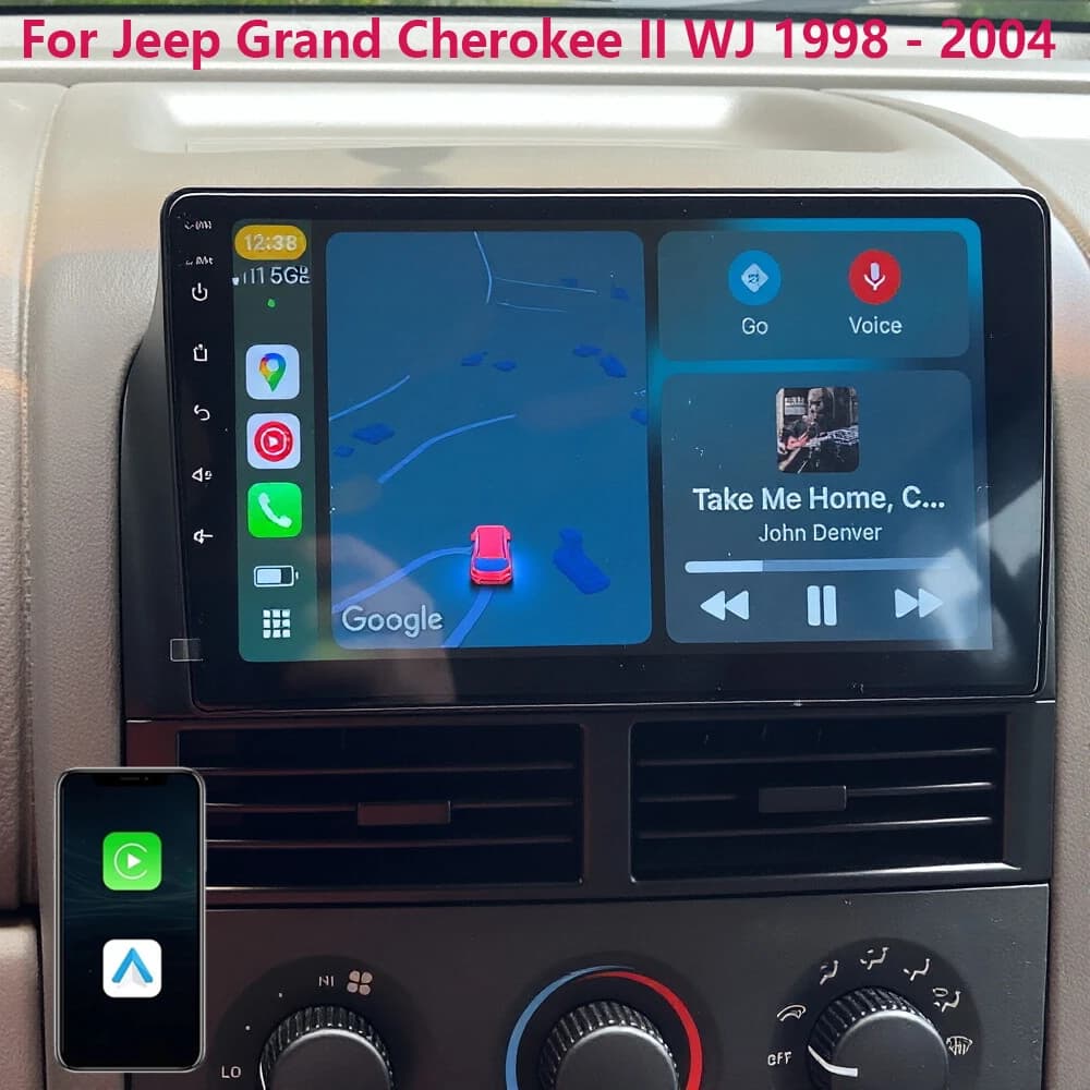 9" Android 16 Car Radio Carplay Auto For Jeep Grand Cherokee II WJ 1998 - 2004 Navi GPS Multimedia Video Player Stereo WIFI+4G