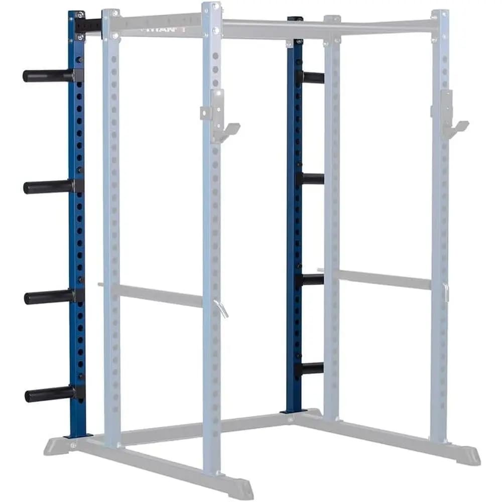 12-Gauge Steel Power Rack Extension Kit for Home Gym with Weight Plate Storage