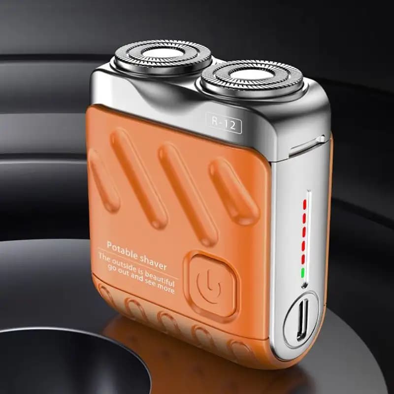 Newest Type C Waterproof Electric Shaver Rechargeable Mini Rotating Shaver Travel Trimmer Removal Tool For Portable Shaving