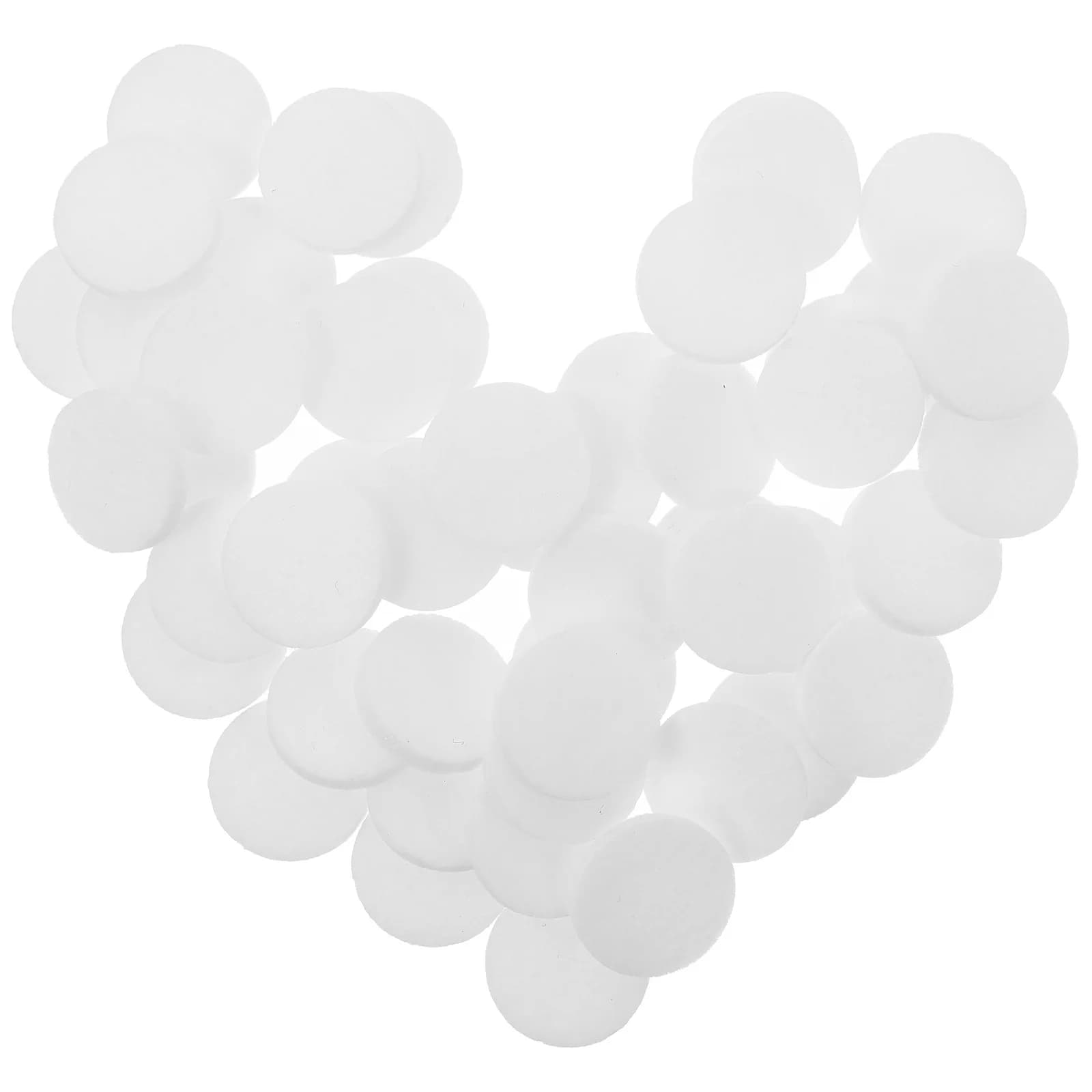 50 pieces of scented diffuser bearings premium cotton spare bearings for aromatherapy pendant with essential oils necklace medallion