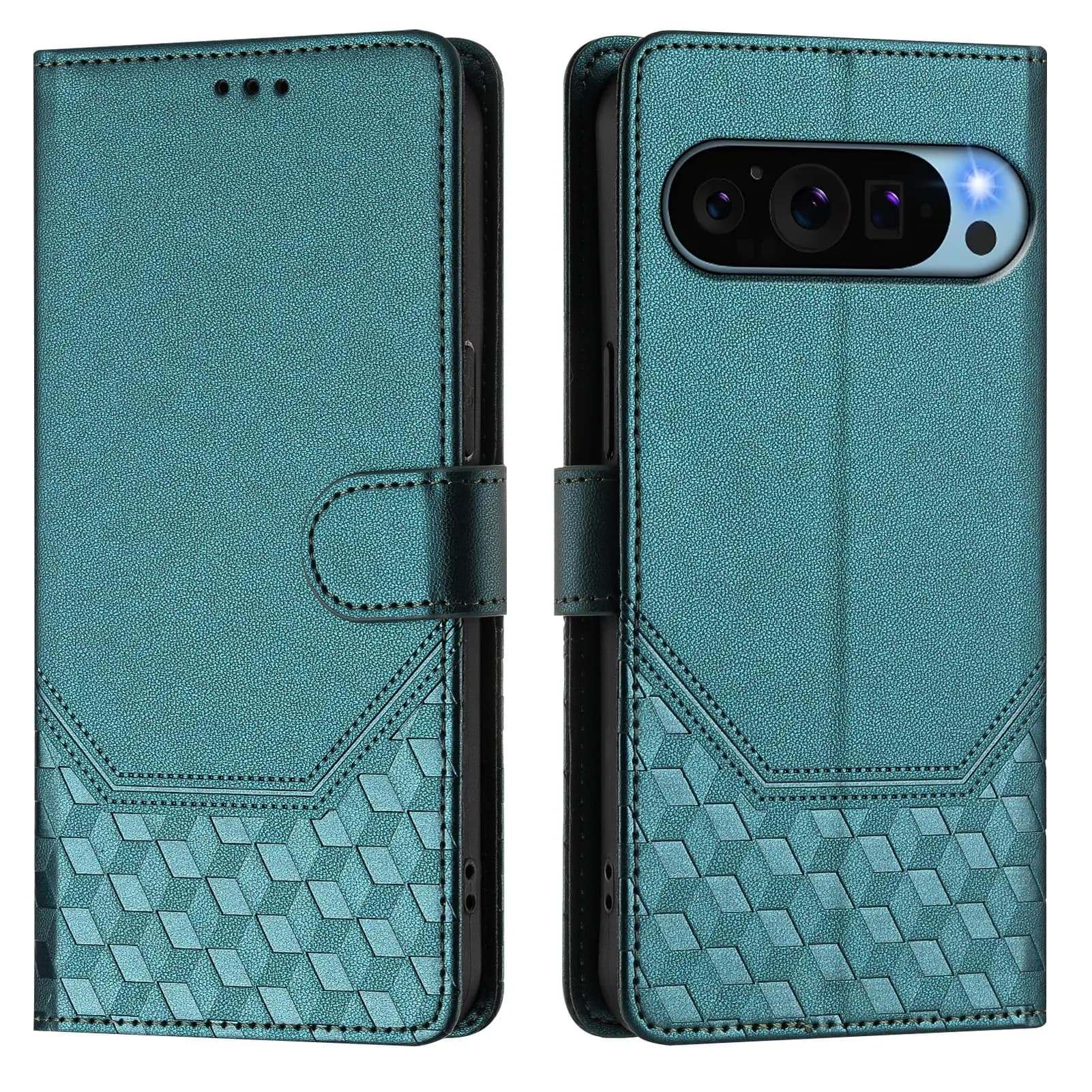 Custodia a Portafoglio Magnetica in Pelle per Google Pixel 10 9 Pro XL 8a 7a 6a 5a 5, Cover Protettiva Antiurto a Corpo Intero