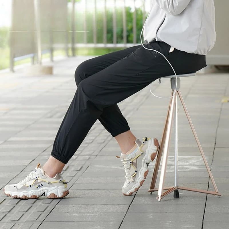 Height Adjustable Trekking Sticks, Aluminum Foldable Stroller Sticks with Hiking Shock Absorber, Elder Support