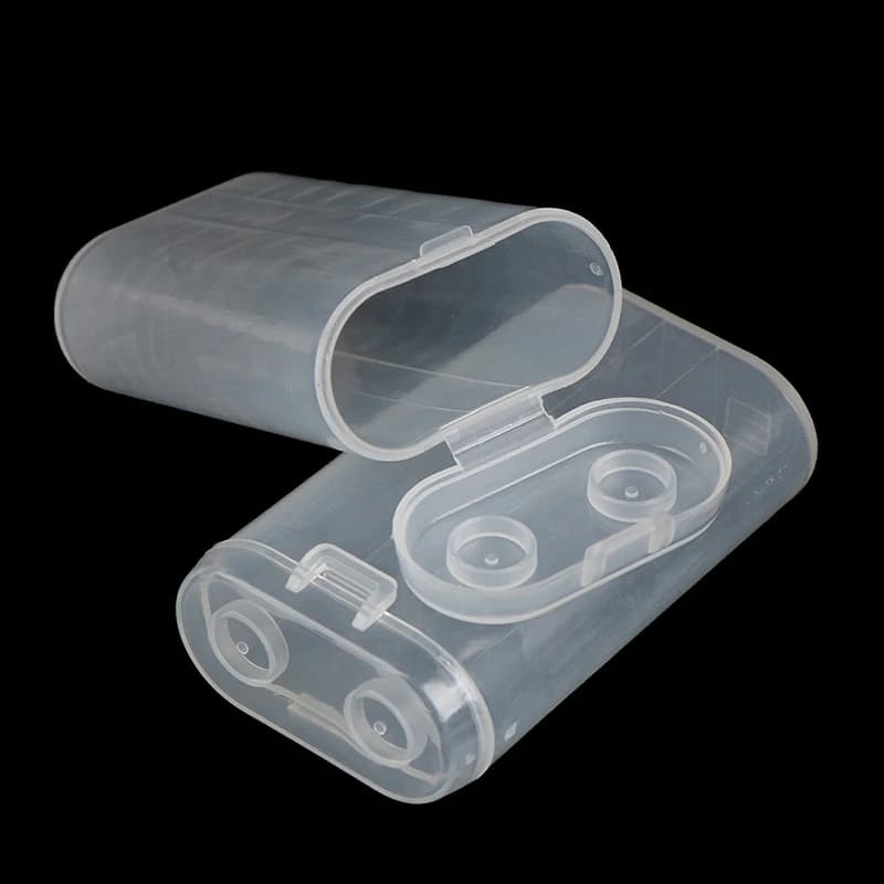 Nuova Scatola di Stoccaggio in Plastica Impermeabile per Batterie 18650, Custodia Durevole per Power Bank e Batterie Ricaricabili
